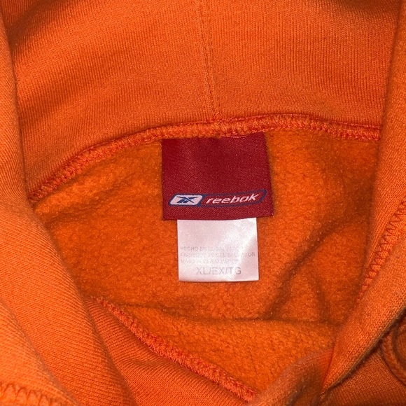 Miami Dolphins Vintage Reebok Hoodie Orange - Picture 4 of 5